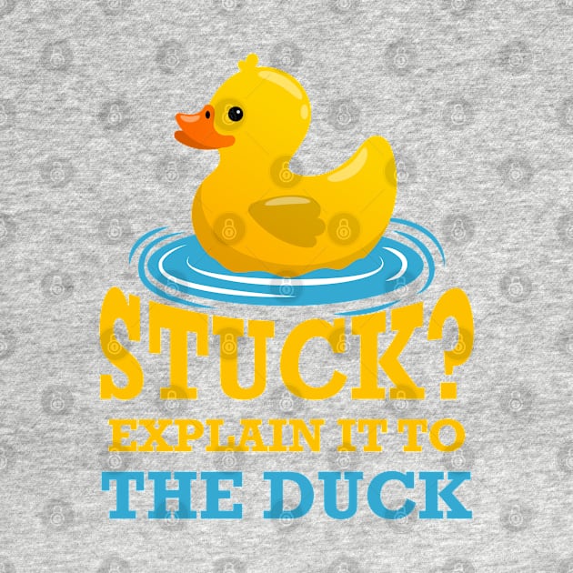 Stuck explain it to the duck - Funny Programming Jokes by springforce